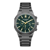 Lee Cooper Men's  Multifunction Watch Dark Green Dial With Gun Metal Band,LC08263.070